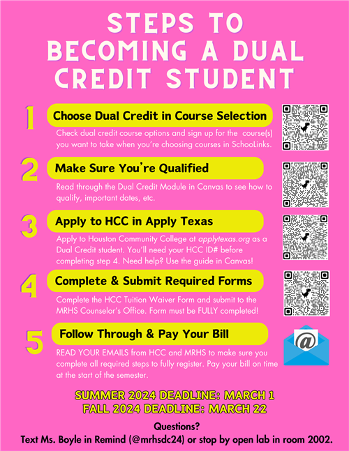 Steps to Becoming a Dual Credit Student