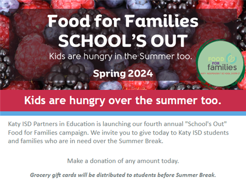 Food For Families Spring 2024